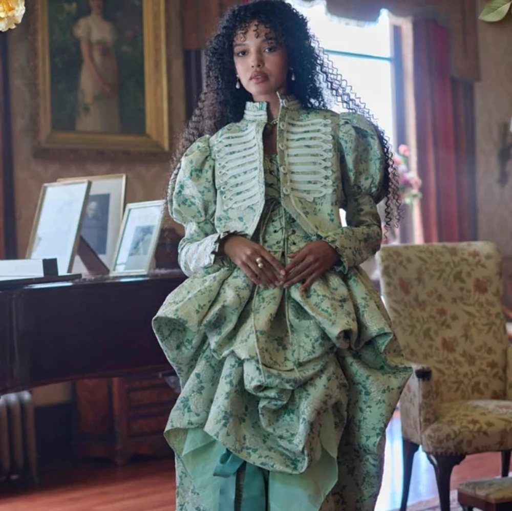 ISO: In Search Of - Selkie Duchess Corset In Bridgerton Eloise Print - Picture 2 of 2